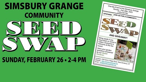 Join us for a community seed swap! Bring your own seeds to share, or just come to collect seeds and learn more about planting them this spring. Free Seed Giveaway!